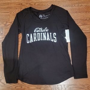 NWT Catholic Cardinals Modal Long Sleeve  tee Size S